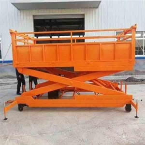 移动式液压升降装猪平台