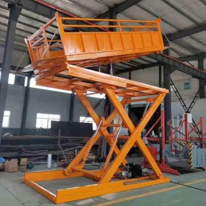 固定式液压升降装猪平台